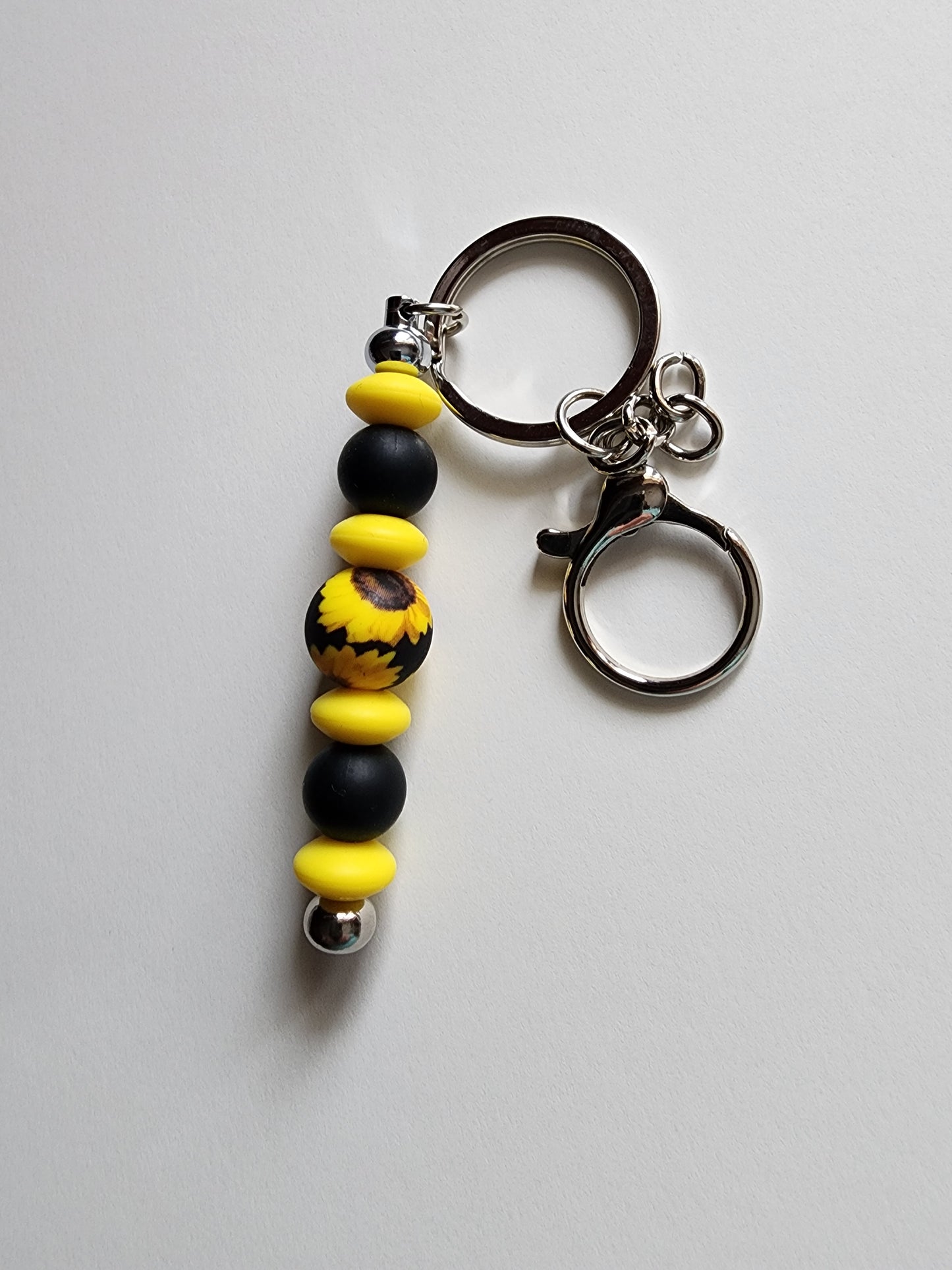 Sunflower with Yellow Lentils Bar Keychain