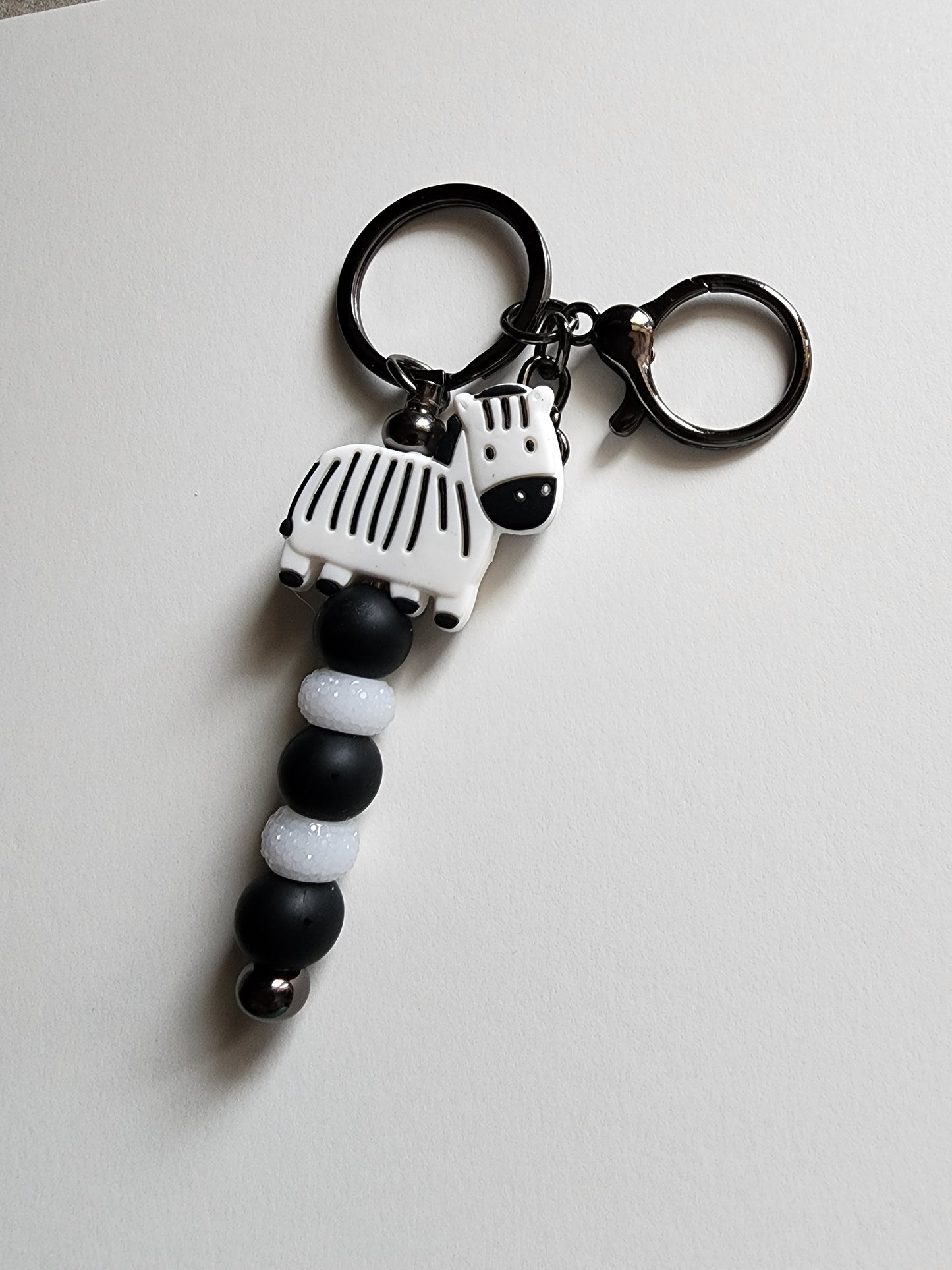 Zebra Bar Keychain