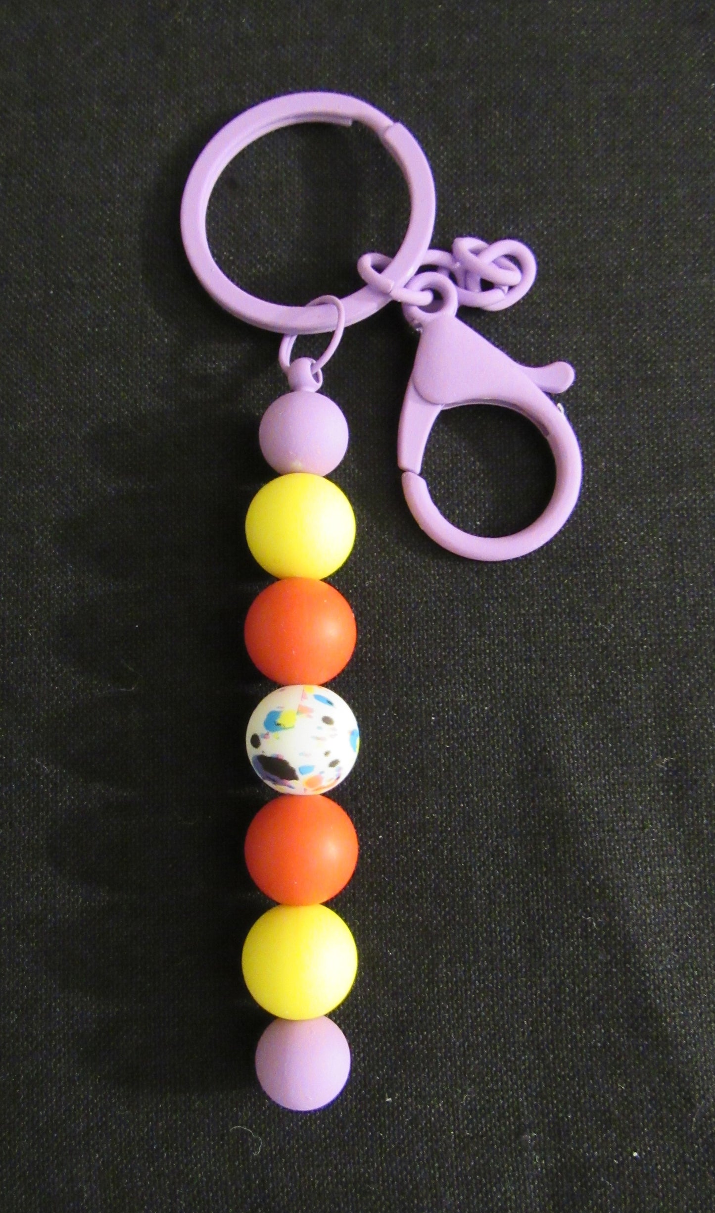 Bright Terrazzo Bar Keychain