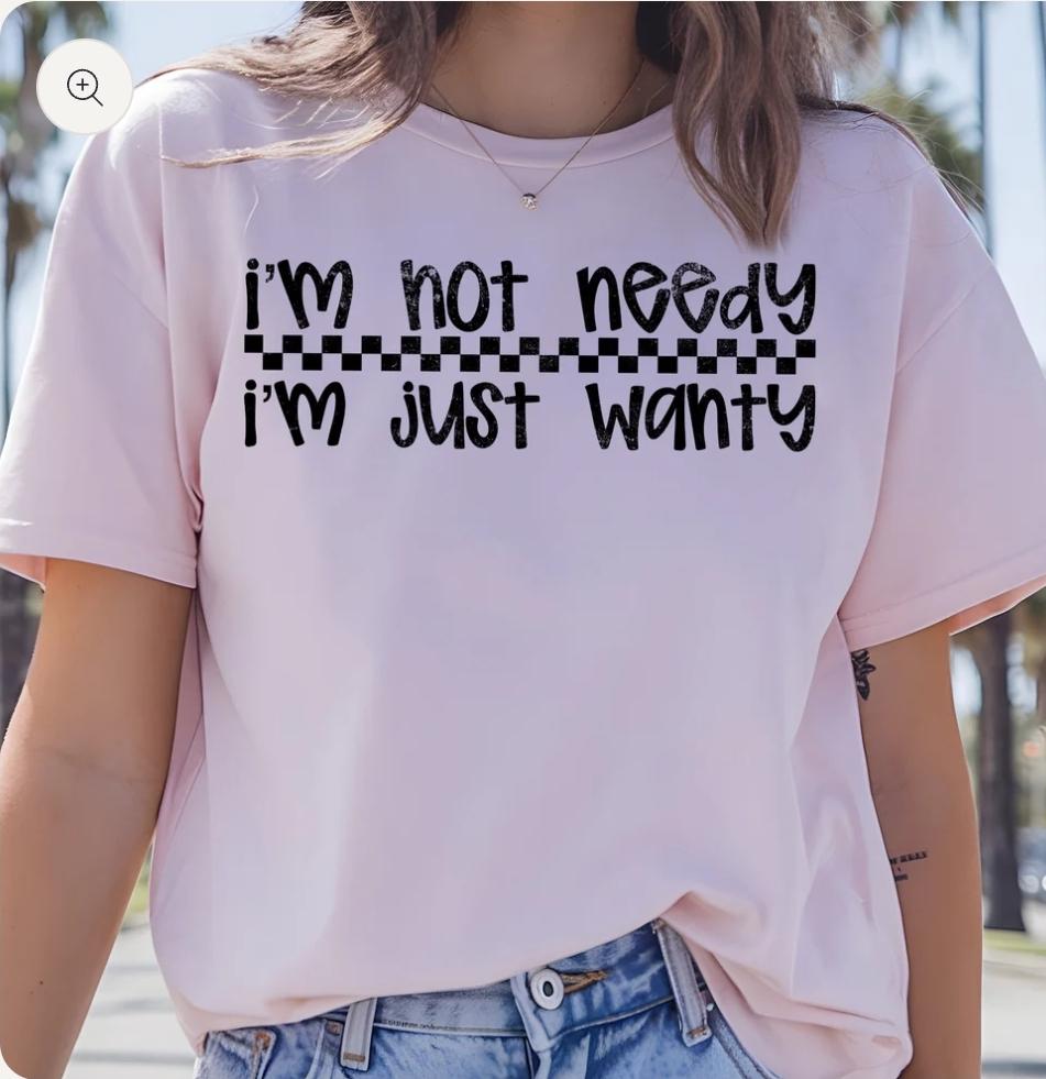 I'm Not Needy, I'm Wanty