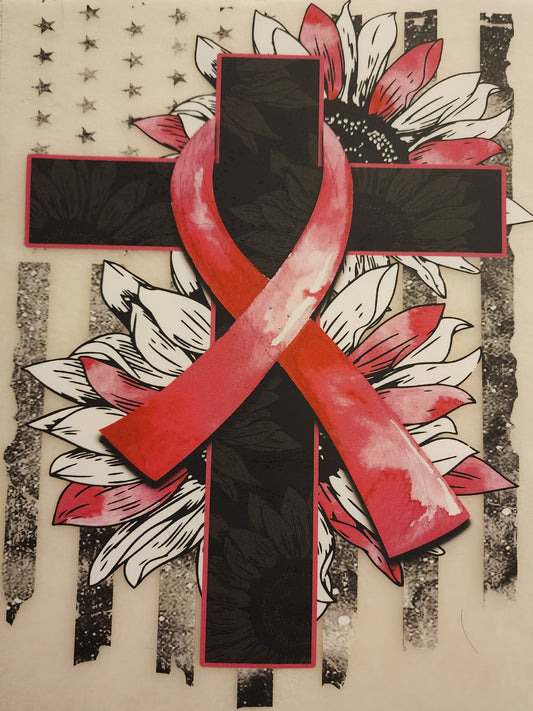 Pink Ribbon Cross