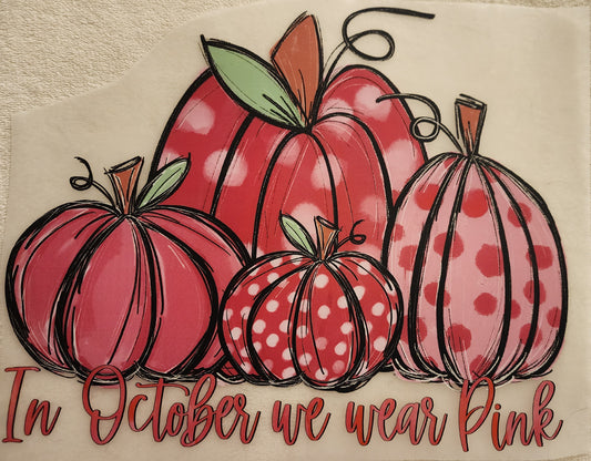 In October We Wear Pink Pumpkins