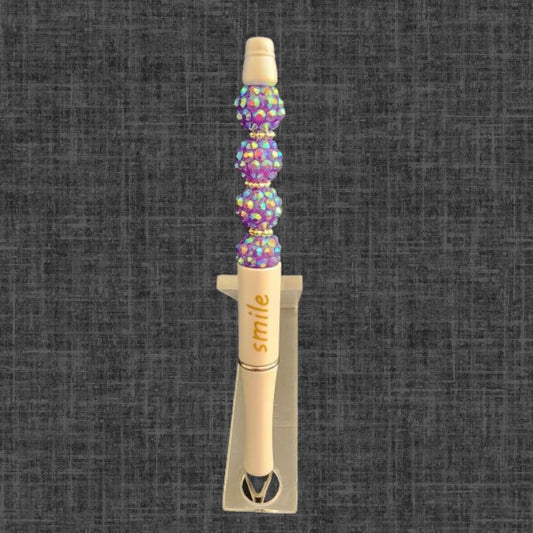 Purple Iridescent Smile Pen