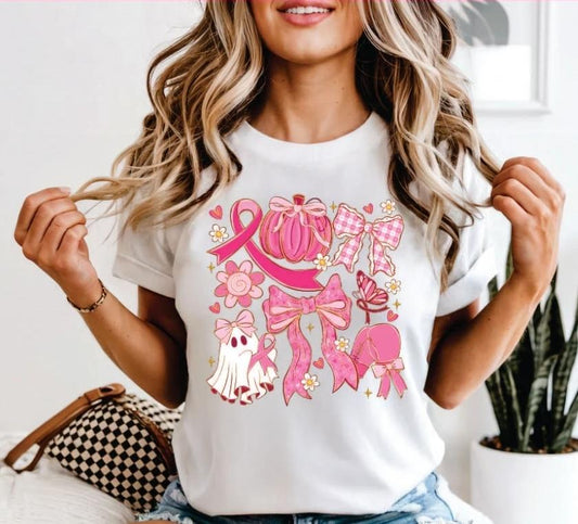 Breast Cancer Awareness- Bows and Ghosts