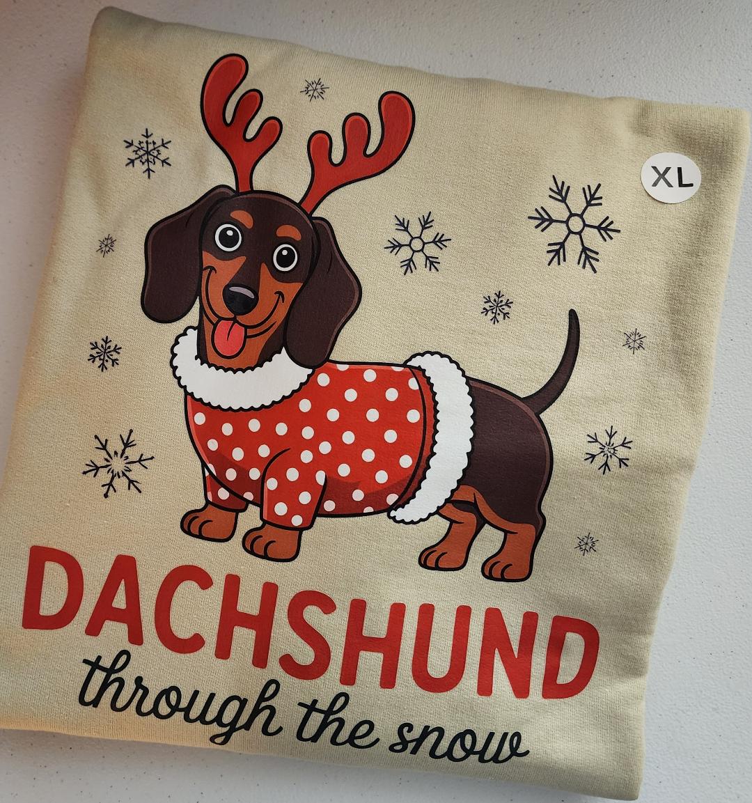 Dachshund Through the Snow - XLarge