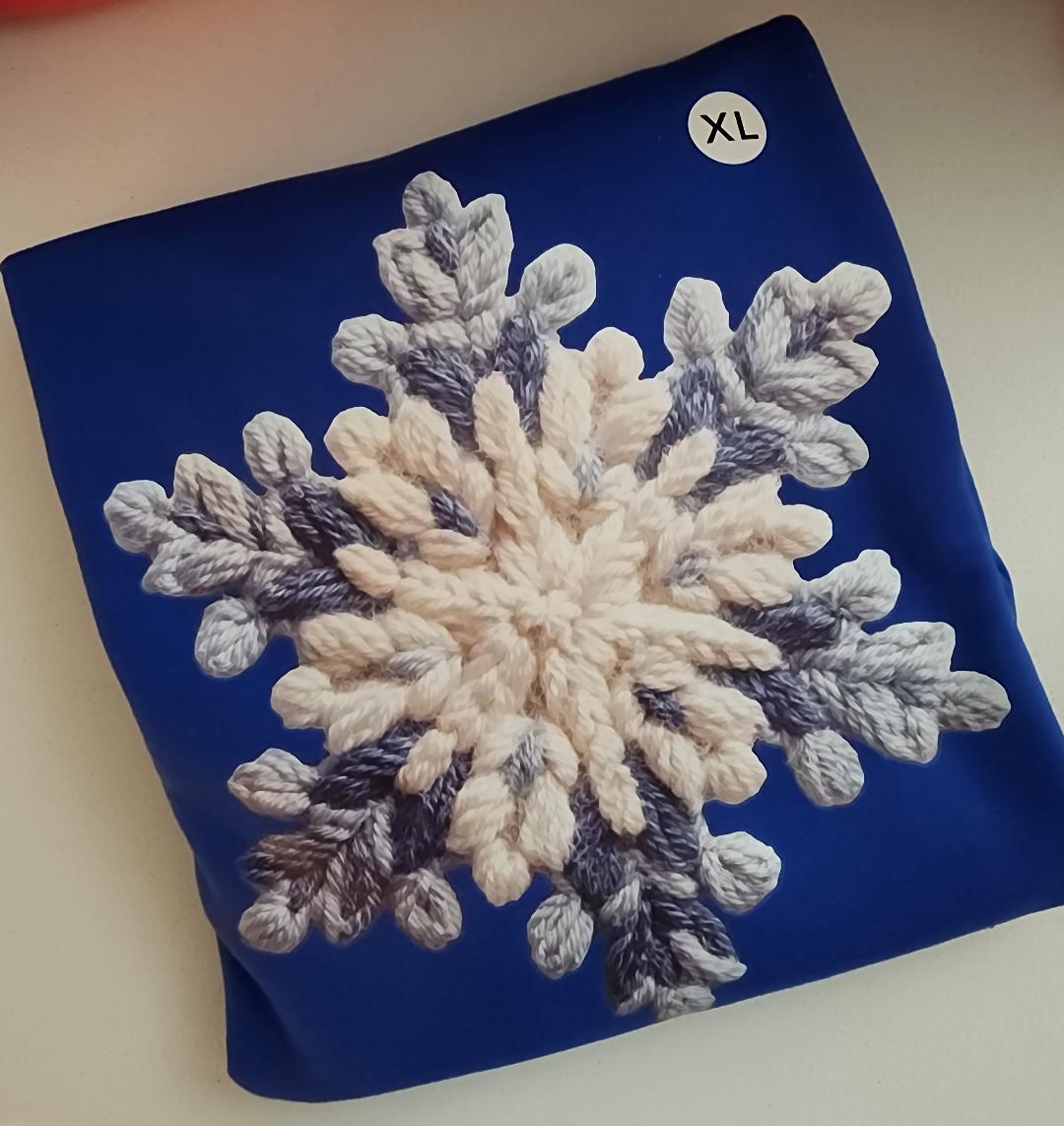 Faux Yarn Snowflake-XLarge