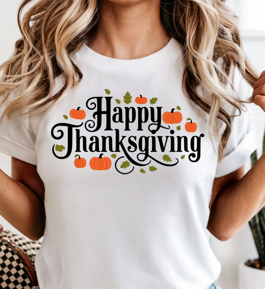 Happy Thanksgiving with Pumpkins