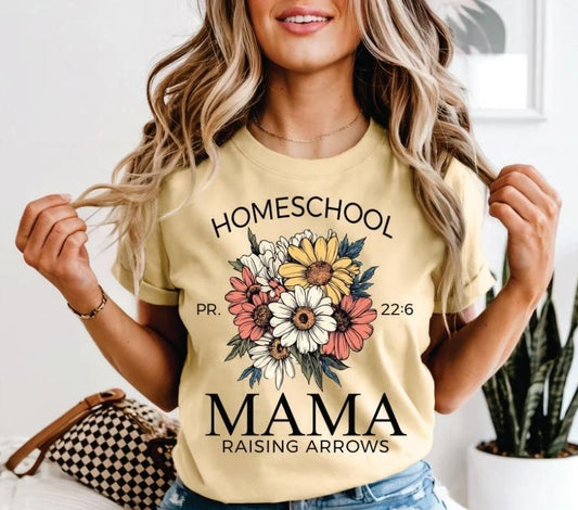 Homeschool Mama - Raising Arrows (black ink)
