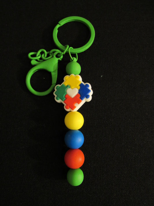 Puzzle Piece Bar Keychain