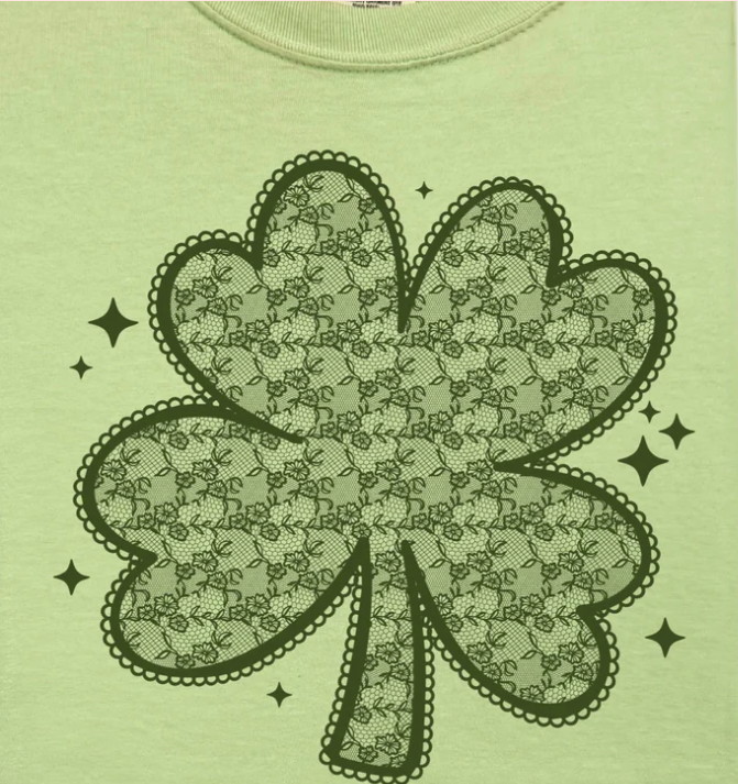 St. Patrick's Day - Lace Shamrock (dark green)