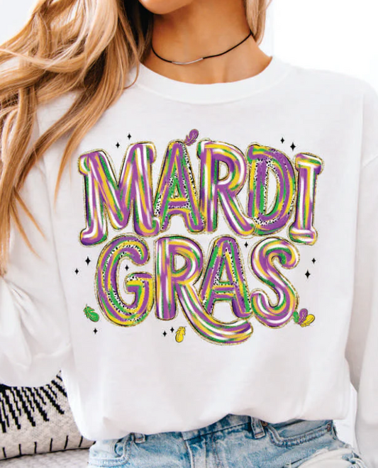 Mardi Gras-brush stroke