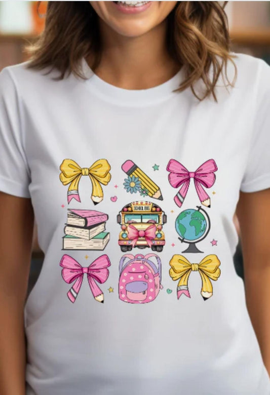Pencil Bows, Bus, Backpack (Children Size)