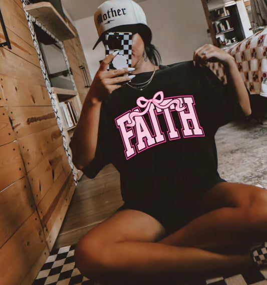 Faith with Pink Bow