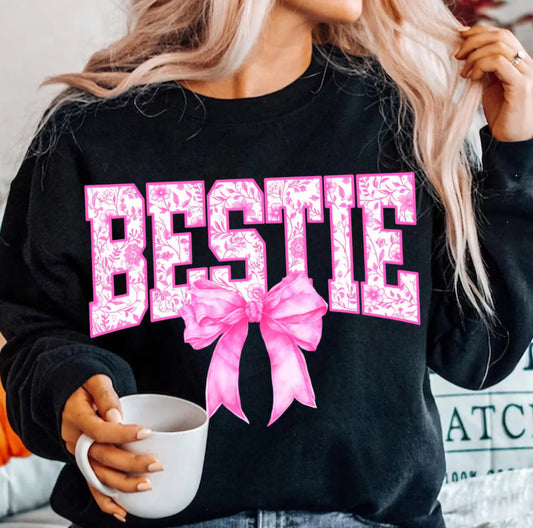 Bestie with Pink Bow