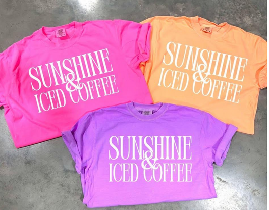 Sunshine & Iced Coffee- white